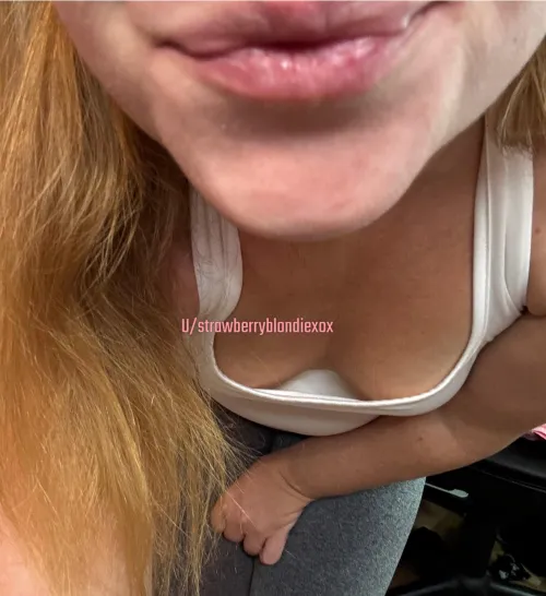 Thumbnail Oops Downblouse Moment: Intriguing Revelation by StrawberryBlondiexox