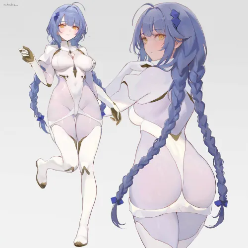 Thumbnail White Bodysuit Fashion Trend by CheetahSperm18