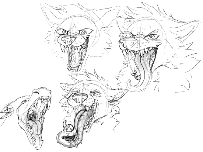 Thumbnail Mawshot Practice: Exploring Furry Maws and Tongue Sketches