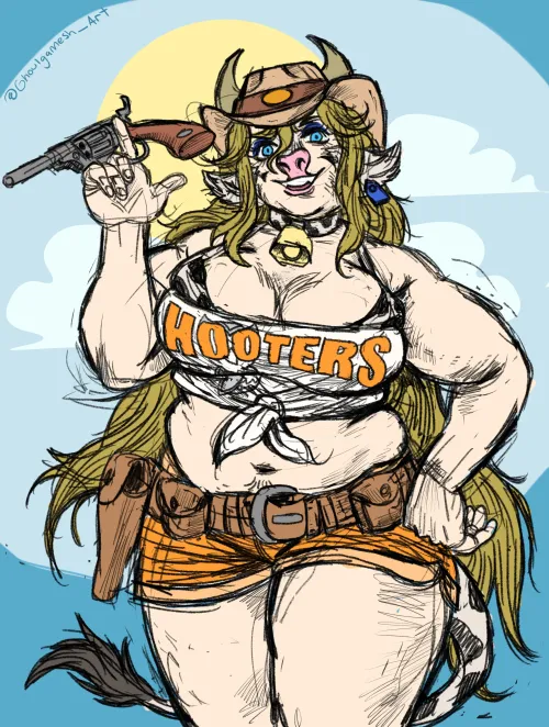 Thumbnail Daisy the Cowgirl Hooters: A MonsterGirl Adventure by Ghoulgamesh_Art
