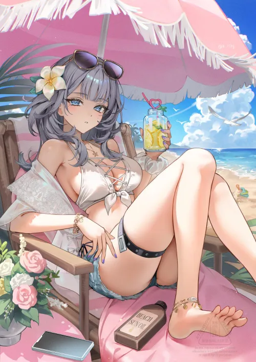 Thumbnail Enjoying Lemonade at the Beach: A Refreshing Moment by marxsander2016 | pantsu