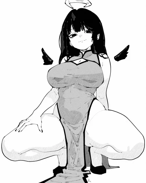 Thumbnail Fallen Angel: A Visual Masterpiece by miregeist | Category: Thighdeology