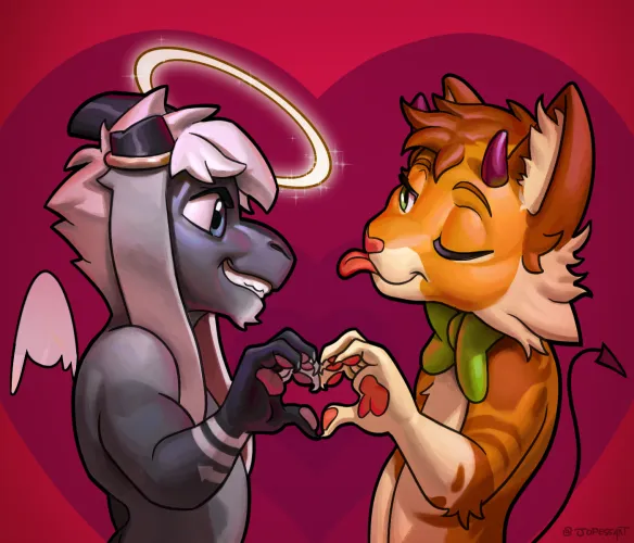 Thumbnail A Valentine's YCH Delight: Explore jopessart's Captivating Furry Art