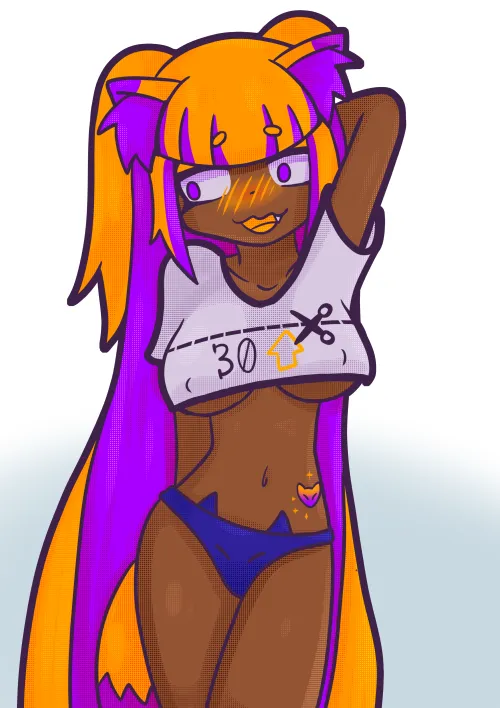Thumbnail Kuroi Shirt Cut Meme 4 by KuroiGleamAfterHours - Ecchi