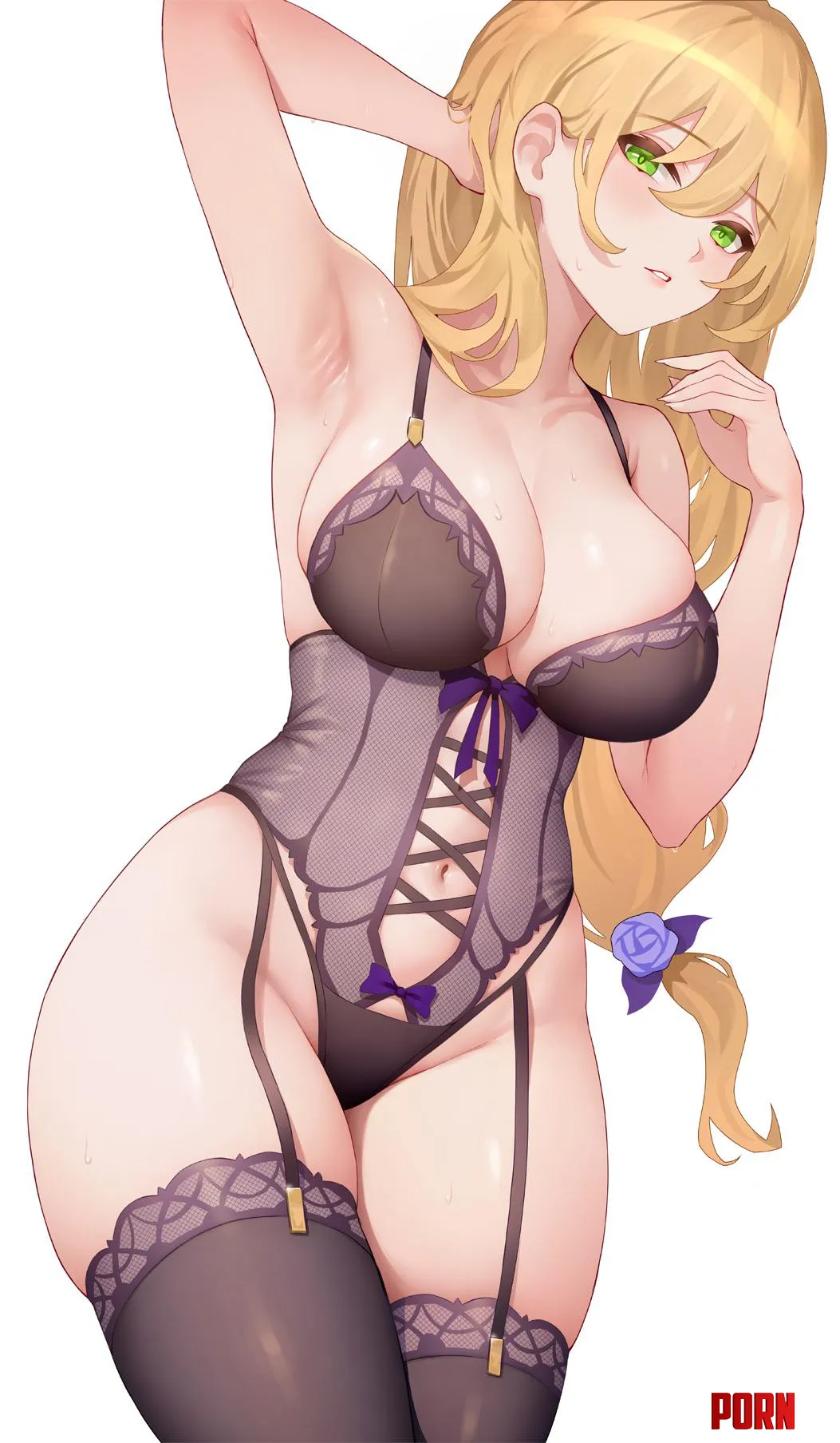 lisa genshin impact by KrazedPengwin