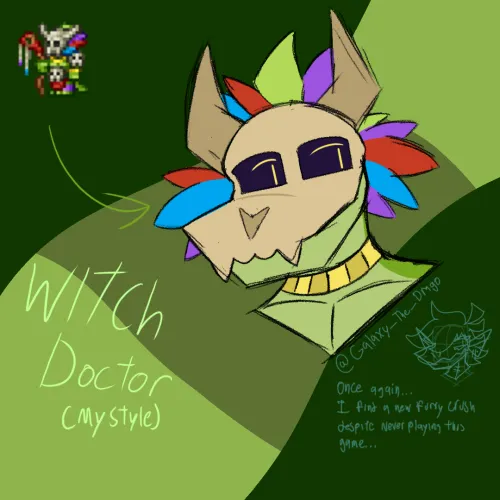 Thumbnail Witch Doctor Adoration: Captivated by Terrific Terraria Tales by Galaxy_The_LSD | furry