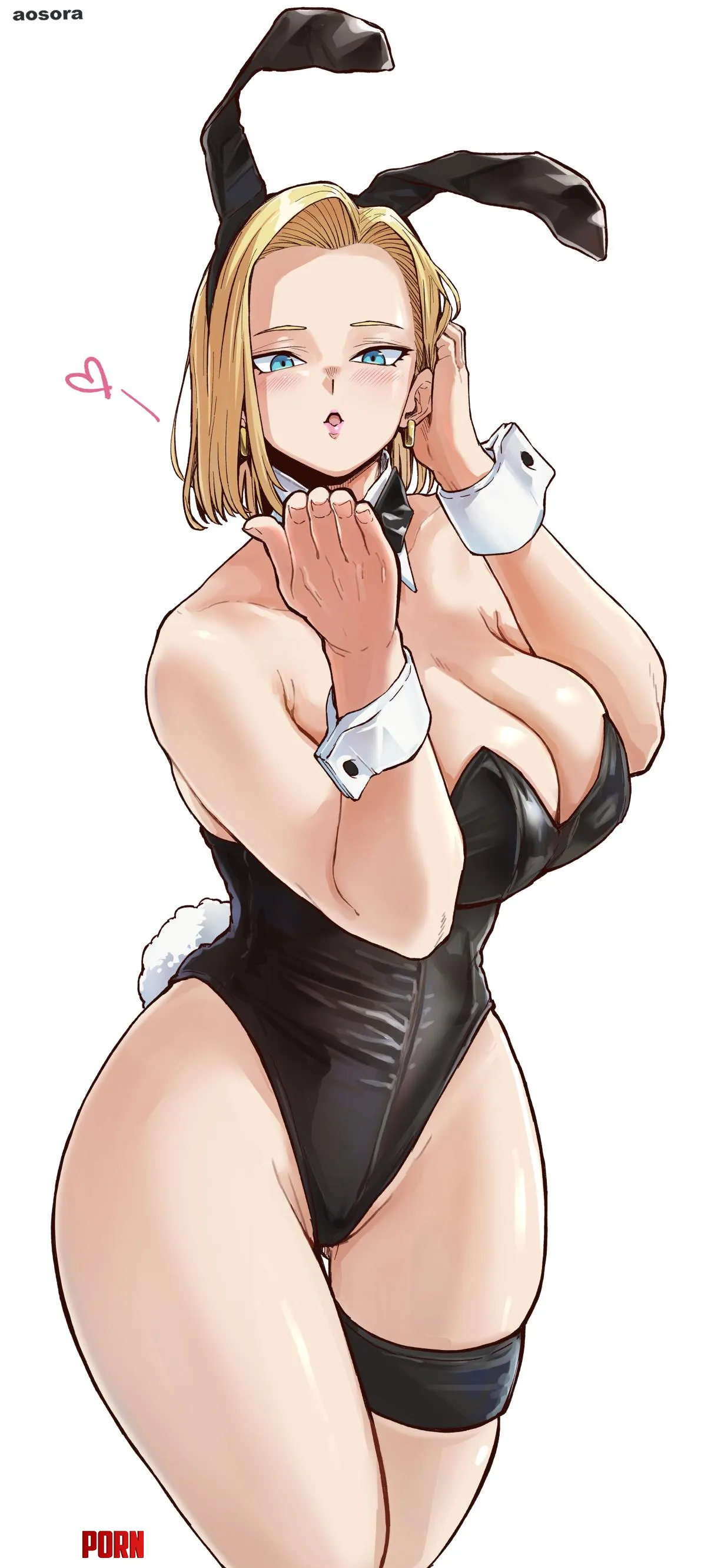Android 18 Bunny girl By  by queshu22