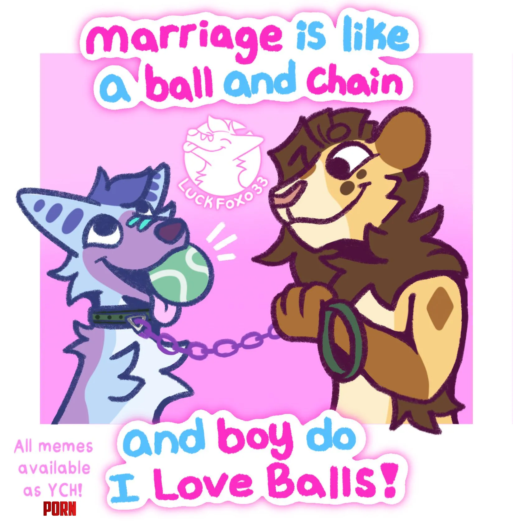 Ball and chain  by LuckFoxo33