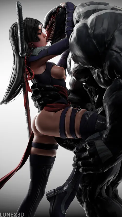 Thumbnail Marvel Rivals Clash - Psylocke vs. Venom in LuneX3D