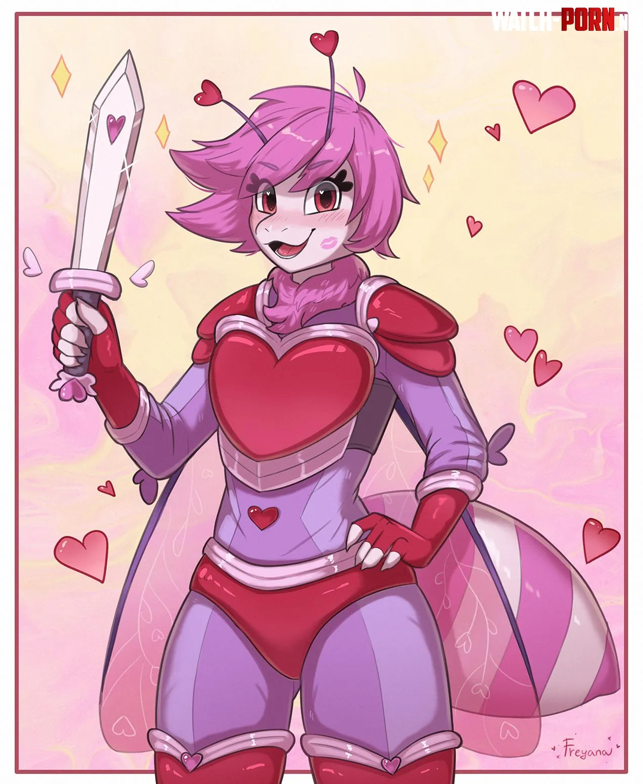 Happy Valentines day art by me by freyana_art