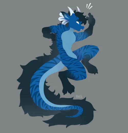 Thumbnail The Great Blue Commission: Tinkles x3 Art by Marychic3908 in the Furry Domain