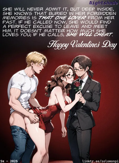 Thumbnail She Will Cheat Valentines Day Special by SolomonPiPbs | Netorare Category