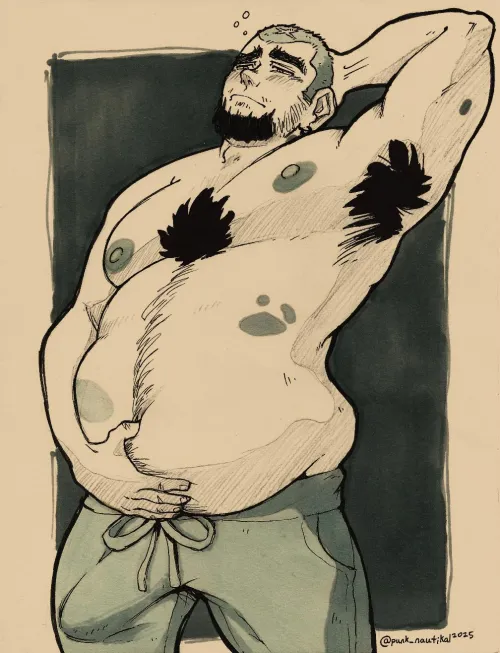 Thumbnail Discover the Drowsy Teddy Bear OC Art by punk_nautikal