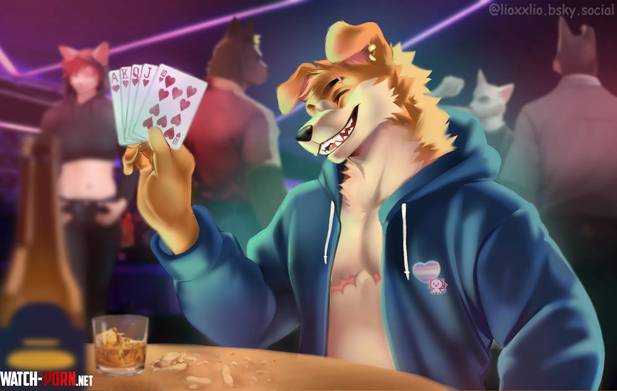 Hes a very lucky guy art by me  by Maru_o00o
