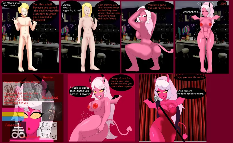 Thumbnail Transformation Journey: Human to Verosika Mayday TF with Nathgirls