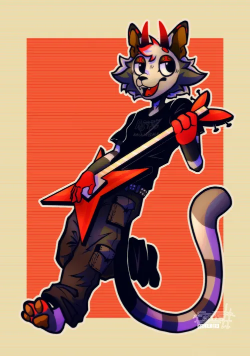 Thumbnail Vibrant Energy: Voltage Art by Eerrrattt in the Furry Universe