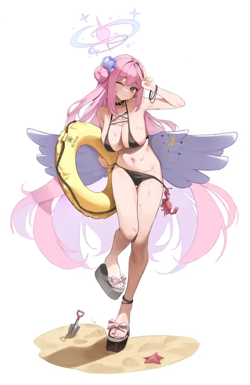 Thumbnail Crab Taking Off Mika's Swimsuit: A Playful Addition to Swimsuit Hentai
