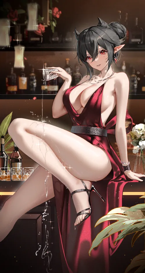 Thumbnail Entelechia's Pouring Drink in Huade Xiami | Thighdeology
