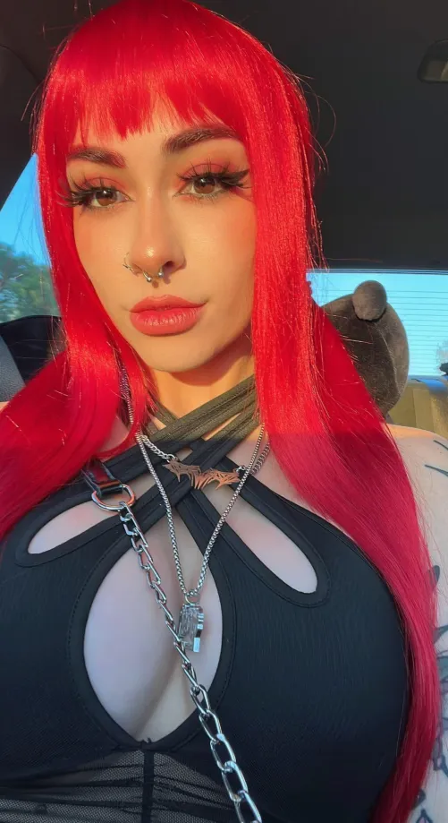 Thumbnail Celestial_Musee Loving Her Red Hair - GirlswithNeonHair