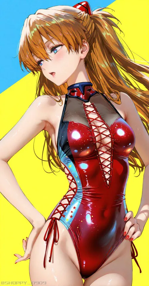 Thumbnail Asuka Evangelion by CheetahSperm18 | Animebodysuits
