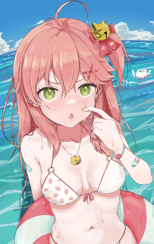 Thumbnail Sakura Miko Masute Revealed by Cream77700: A Sensational Swimsuit Hentai Article