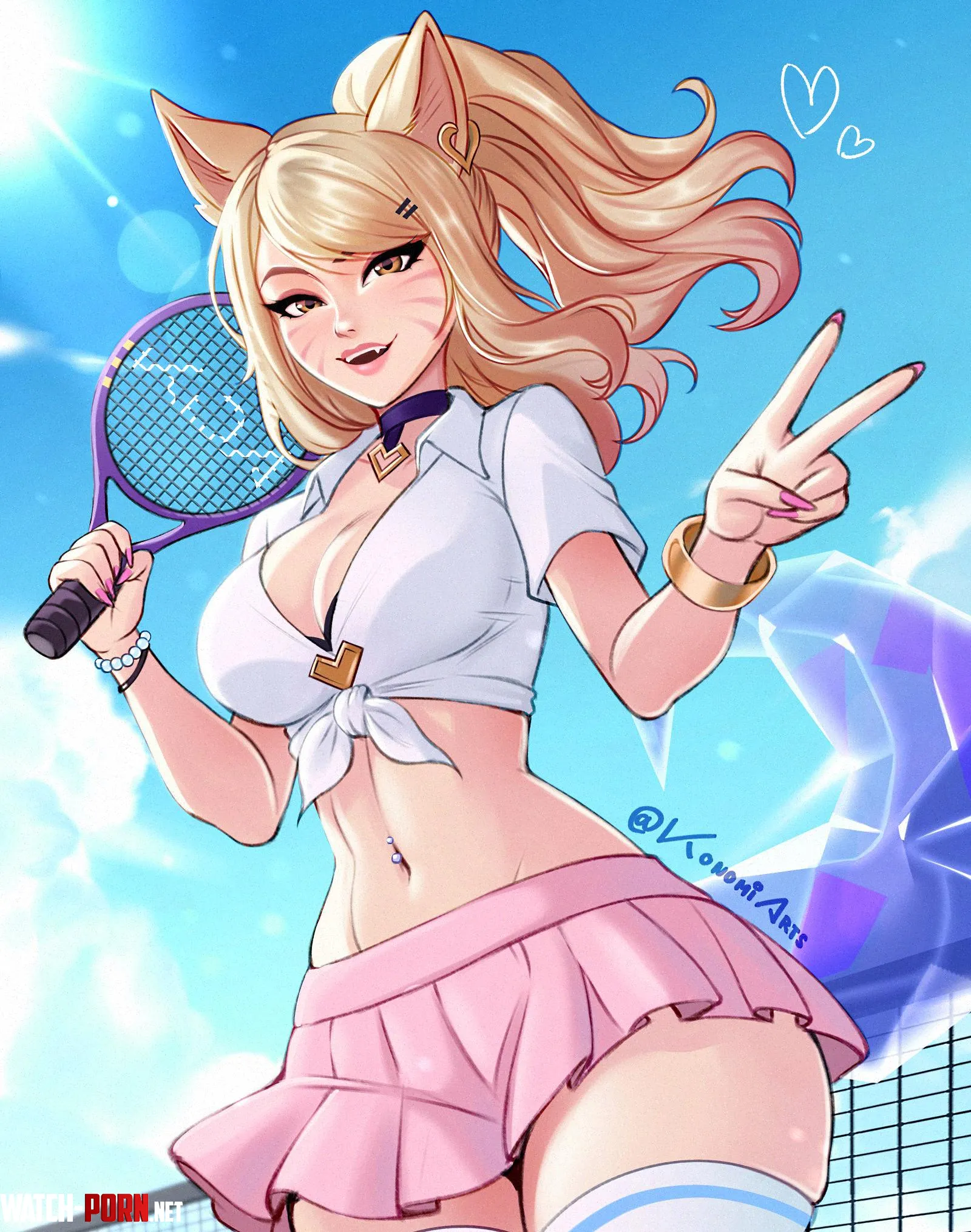 Queen on the stage queen on the court Ahri KDA KonomiArts by Short-Ad224