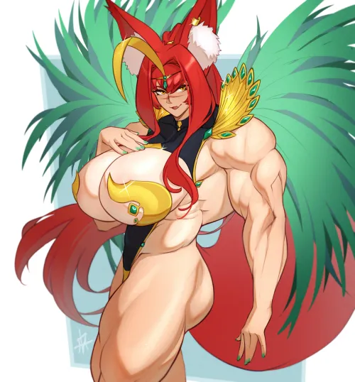 Thumbnail Carnival Dancer Oka: Original Art by Throwawheylmao | fitdrawngirls
