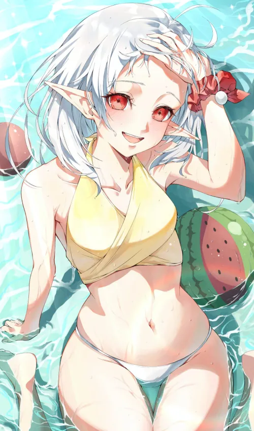 Thumbnail Beach Adventures with Sylphiette from Mushoku Tensei | ladylavaender