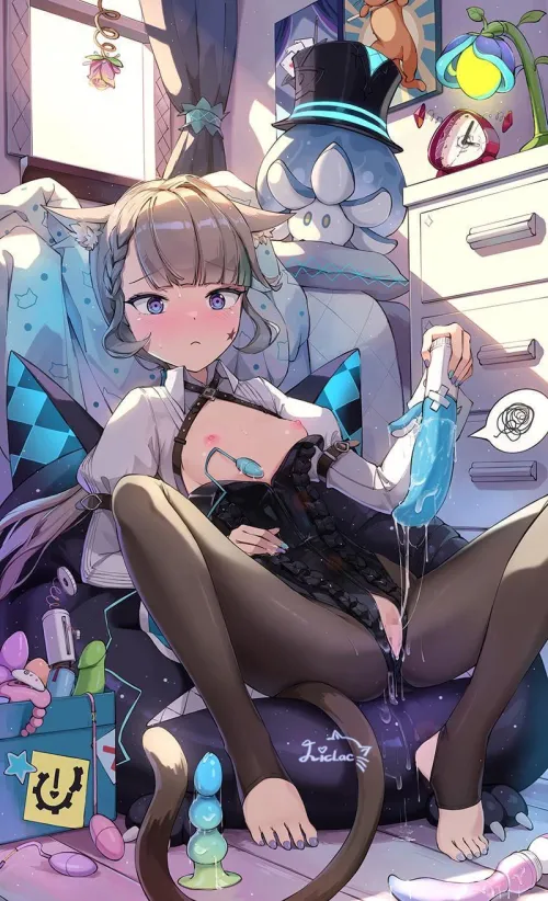 Thumbnail Lynette Explores New Toys - Nekomimi Fun by Wattatopz