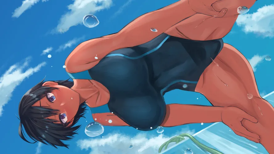 Thumbnail 'Very Tight Fit' Unveiled by McKnight94: A Must-Read Swimsuit Hentai Article