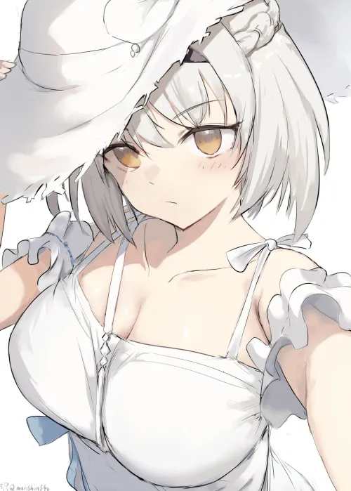 Thumbnail Blue Archive Beauty: Sena Shines in a New White Dress by marxsander2016