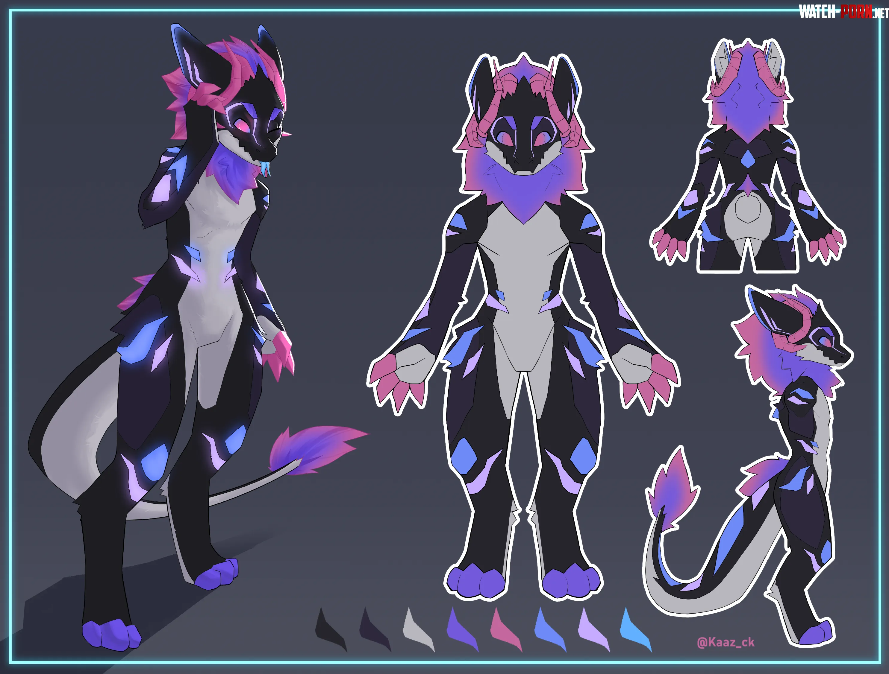 I LOVED designing this Refsheet Art by me Comms Open by Kaaz_ck