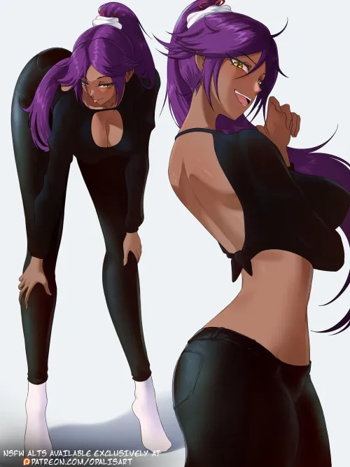 Thumbnail Casual Yoruichi Artistry: A Unique Perspective in Bleach_Hentai