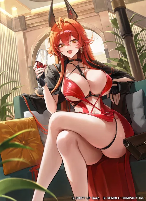 Thumbnail Red Hood Drinking Wine NIKKE: Discovering the World of Pantsu by marxsander2016