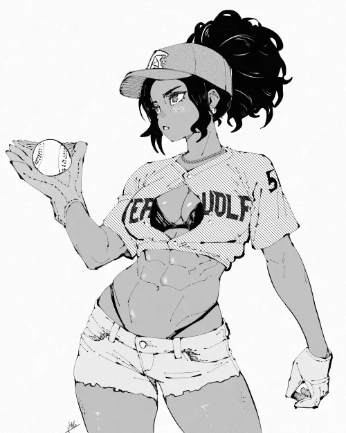 Thumbnail Fitdrawngirls Creation: Outfielder Miregeist's Original Art