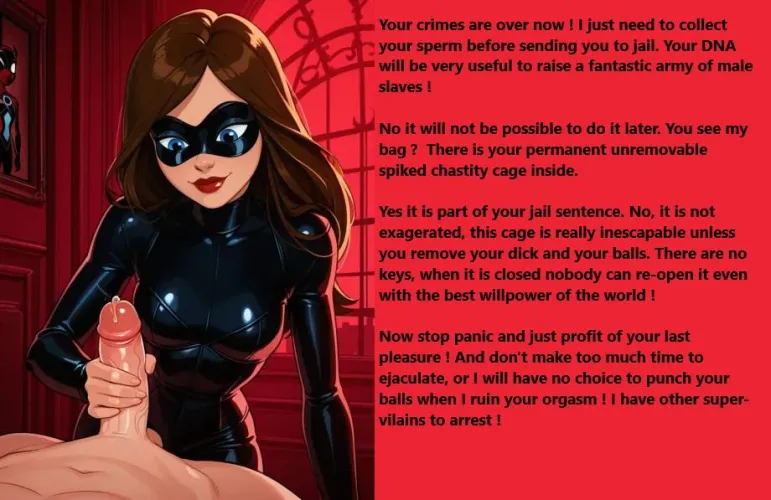Thumbnail FemdomHell's Climactic hentaicaptions: The End of a Super Villain's Reign