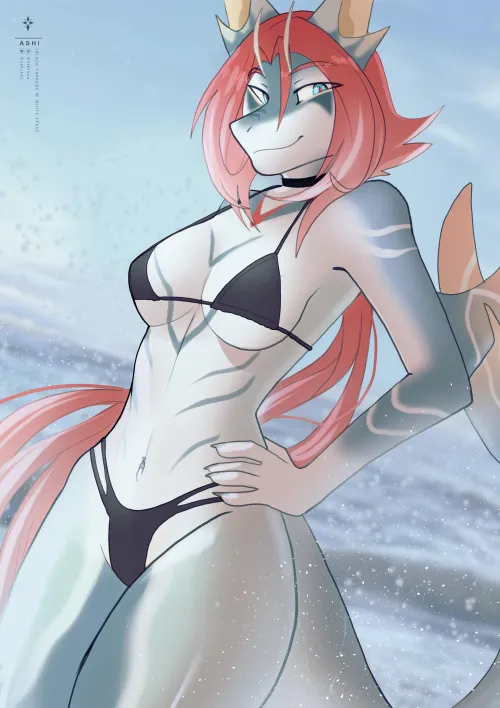 Thumbnail Bikini Shork ashi | Sensual Artwork by ladylavaender