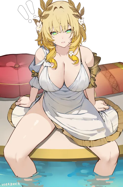 Thumbnail Aglaea's Bold Pose in Honkai Star Rail: Dive into Pantsu with marxsander2016