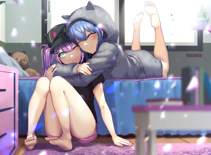 Thumbnail Suisei Giving Towa a Hug: Hololive's Yuri Connection by A_MASSIVE_PERVERT