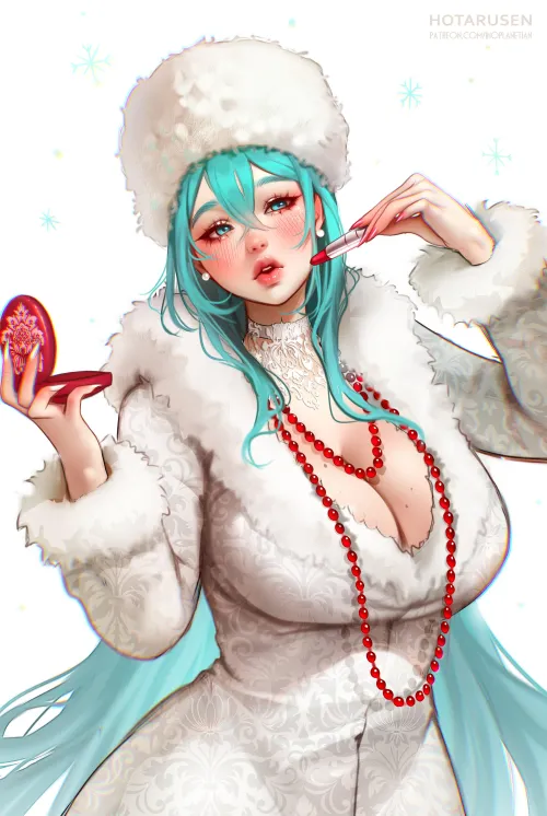 Thumbnail Fancy Slavic Miku Vocaloid HotaSen by MartyrOfDespair - BigAnimeTiddies