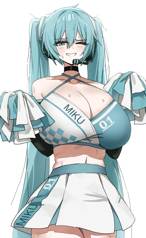 Thumbnail Cheerleader Miku in Vocaloid: An OppaiLove Showcase