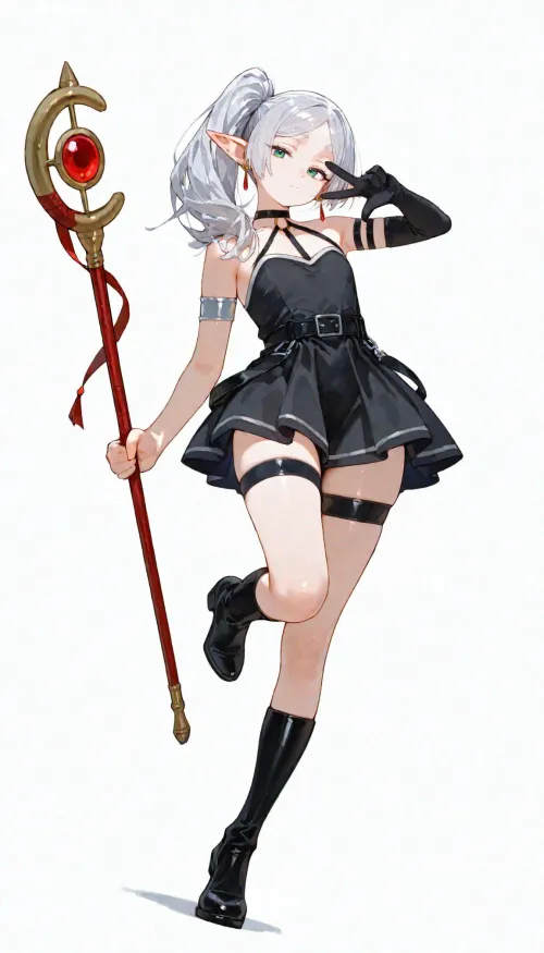 Thumbnail CheetahSperm18 Explores Frieren Cosplay in thighdeology Category