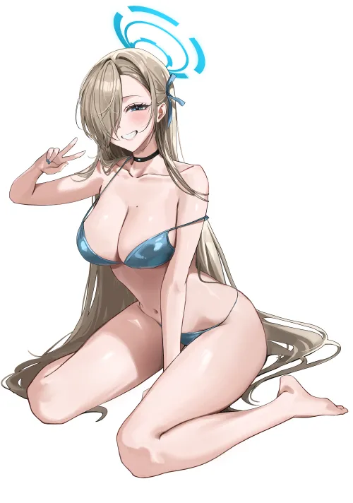Thumbnail Sultry Bikini Asuna from Blue Archive by pinkynoseddd