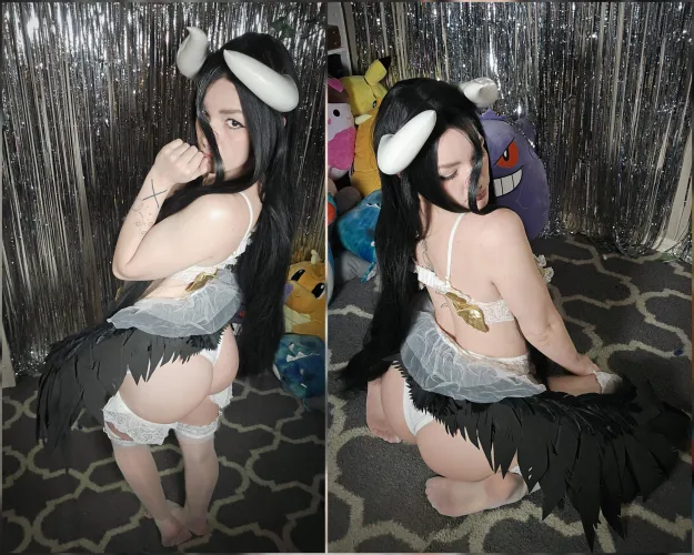 Thumbnail WildxWylie Captivates as Albedo from Overlord in a Stunning Cosplaybutts Feature