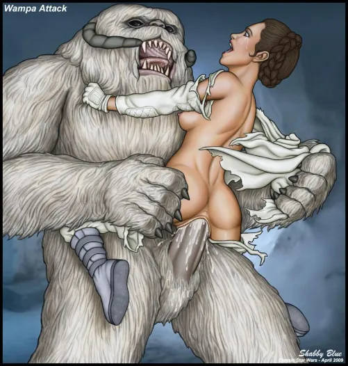 Thumbnail Leia's Wampa Attack Illustrated by Shabby Blue