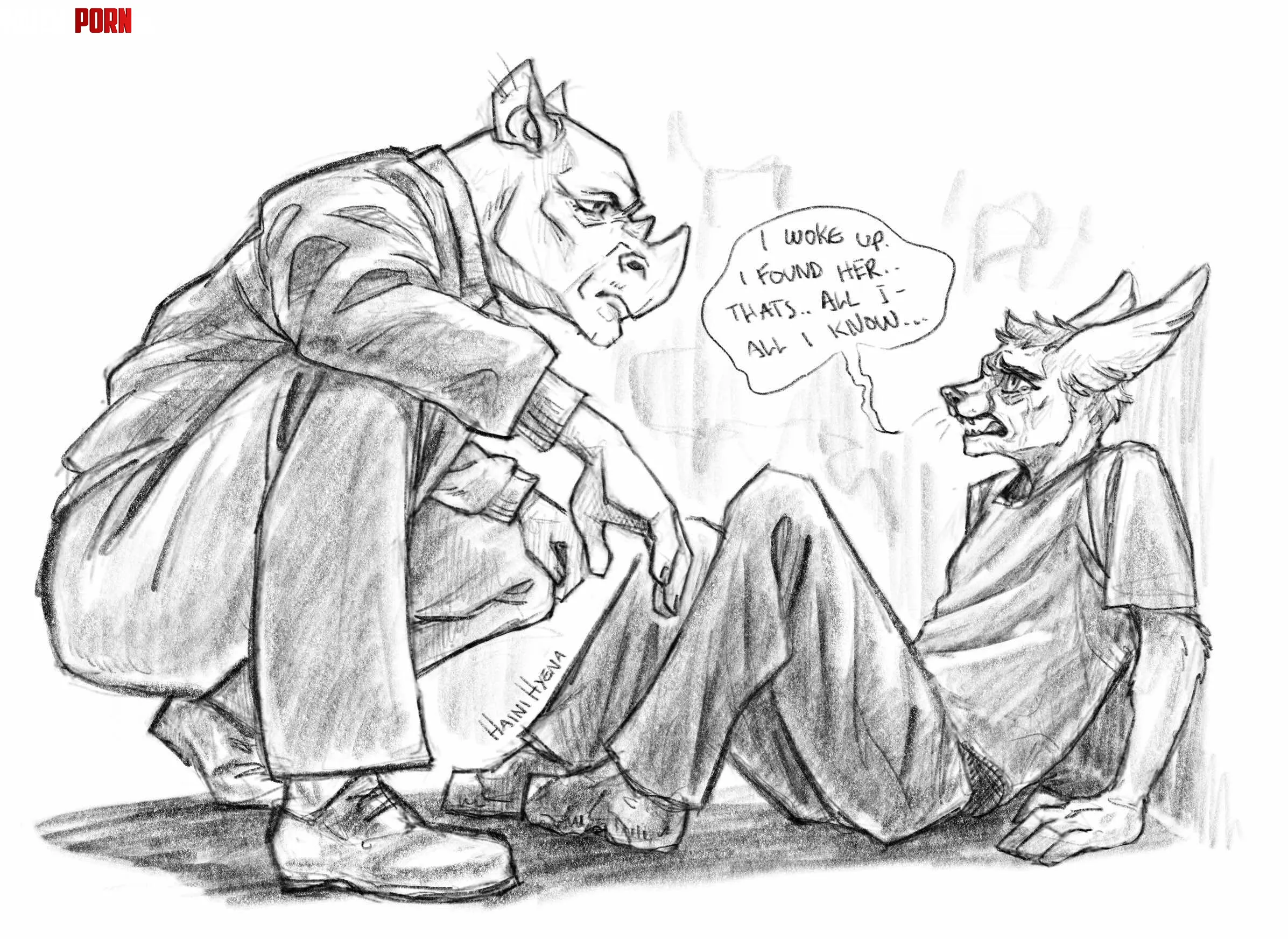 Breaking Furry Mike and Jesse meet by me by haini-art