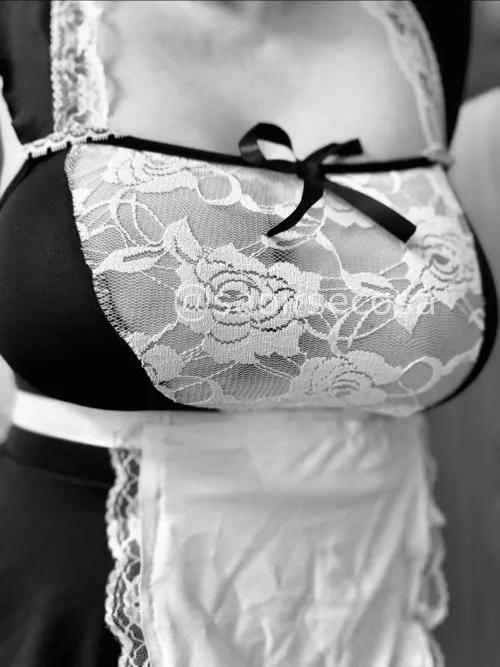 Thumbnail Monochrome Maid by SaoirseCosa | French Maid Fashion Trends