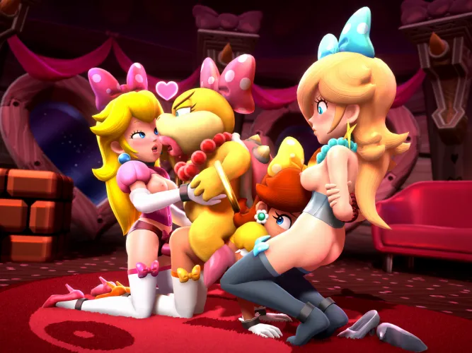 Thumbnail Princess Peach Daisy Rosalina Encounter: Mariorule34 Exclusive