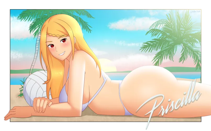 Thumbnail Beach Beauty: Priscilla Soaks Up the Sun in mollylooli's Art