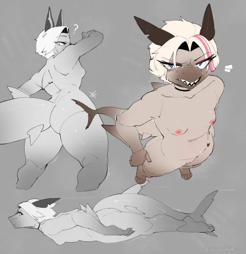 Thumbnail Nea in Shark Form by berrypunchz | Sharktits Category